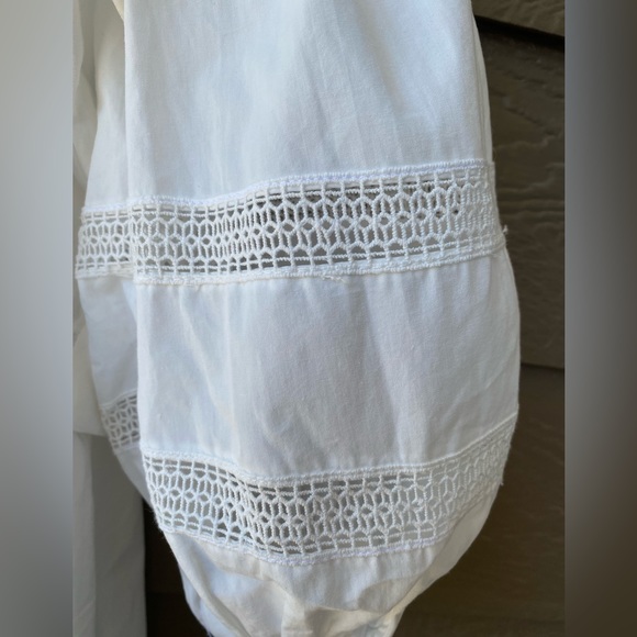 RIVER ISLAND Women Belted Could Shoulder Romper White 3/4 Sleeve, size 8 - Picture 12 of 16